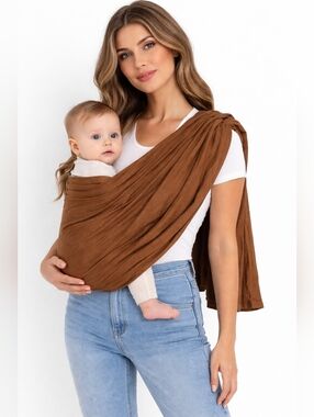 Brand UNK- Swaddle Wrap Burnt Orange One Size